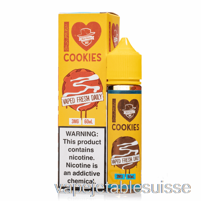 Vape Suisse I Love Cookies - Jus Du Chapelier Fou - 60ml 3mg